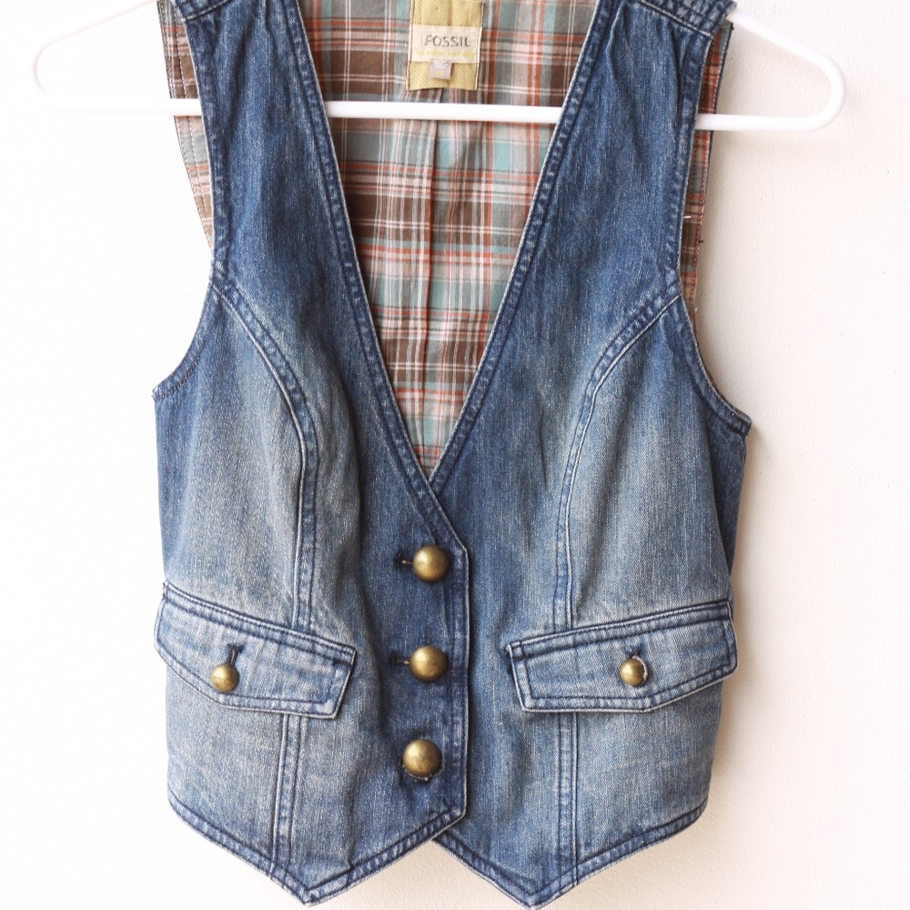 Fossil Denim vest